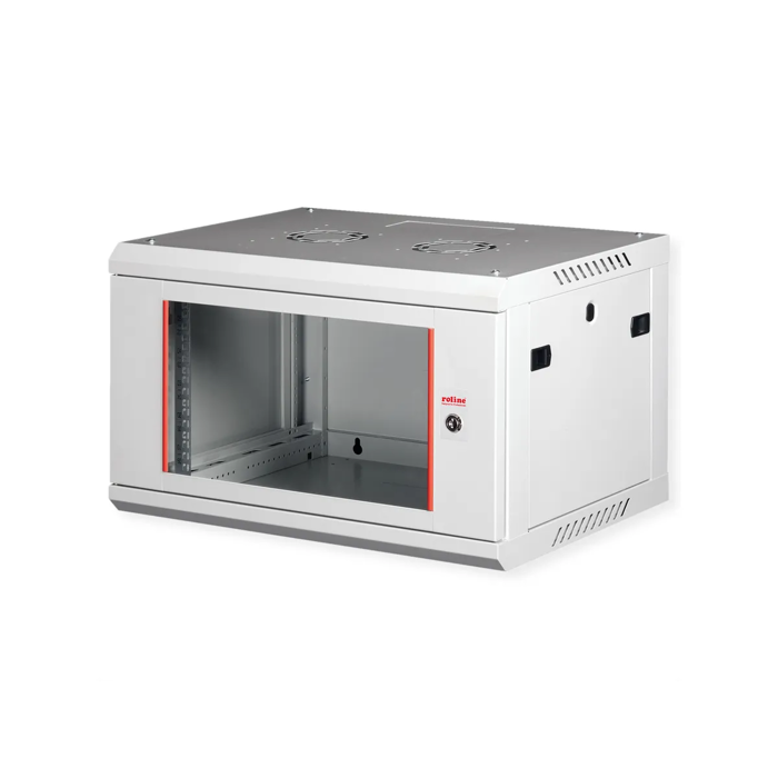 Roline 19" 6U 600×450×379 Basic Plus zidni ormar, sivi, 26.21.0123