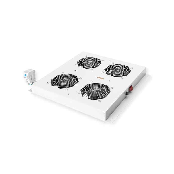 Roline 19" krovni ventilacijski modul s 4 ventilatora i termostatom, sivi, 26.21.0077