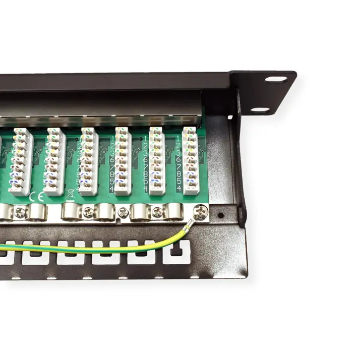 Roline VALUE Cat.6a/Class EA 19" Patch Panel 24-porta STP, crni, 26.99.0364
