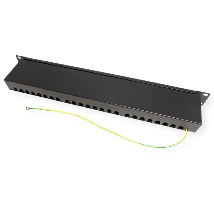 Roline VALUE Cat.6a/Class EA 19" Patch Panel 24-porta STP, crni, 26.99.0364