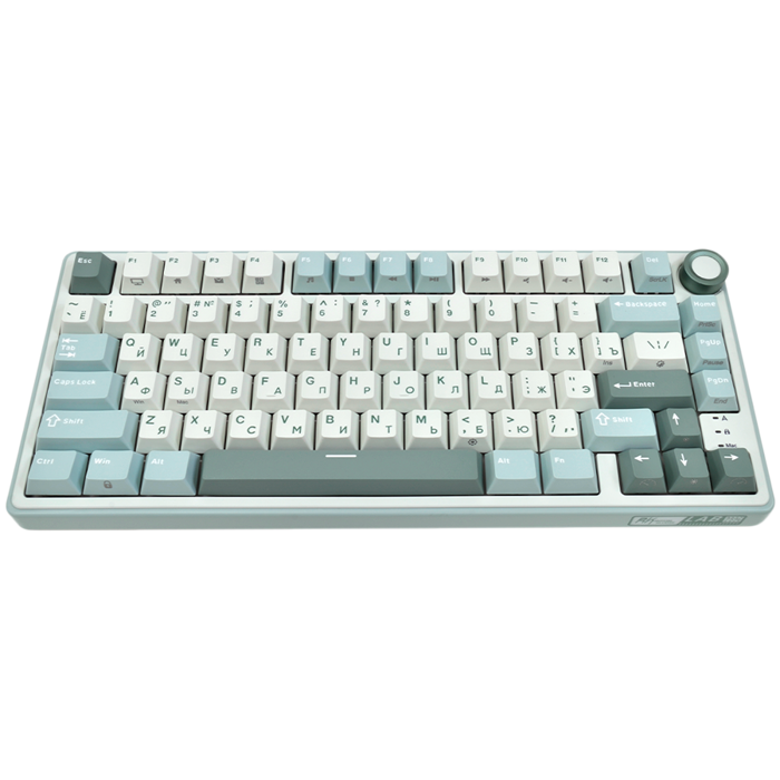 ROYAL KLUDGE R75 Sky Cyan Gaming Keyboard K silver switch, RK-R75-SKYCYN-KSLVSW-US