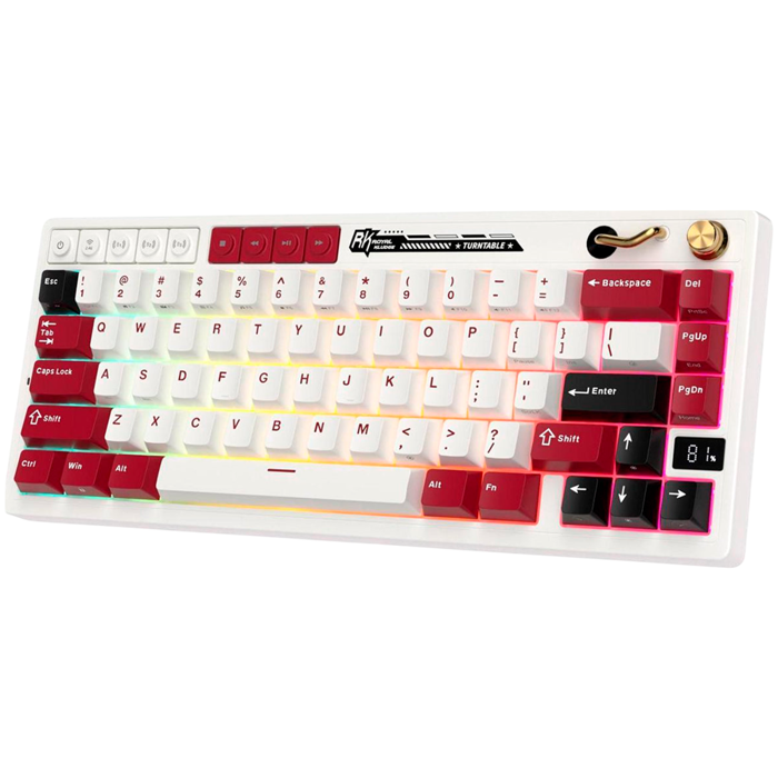 ROYAL KLUDGE RK M65 Famicom Gaming Keyboard Cream switch, RK-M65-FAMICM-CRMSW-US