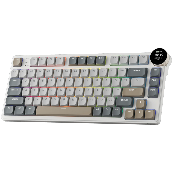 ROYAL KLUDGE RK N80 Pearly Dawn Gaming Keyboard Brown switch, RK-N80-PRLYDWN-BRNSW-US