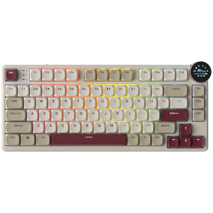 ROYAL KLUDGE RK N80 Rosy Clouds Gaming Keyboard Brown switch, RK-N80-ROSYCLD-BRNSW-US