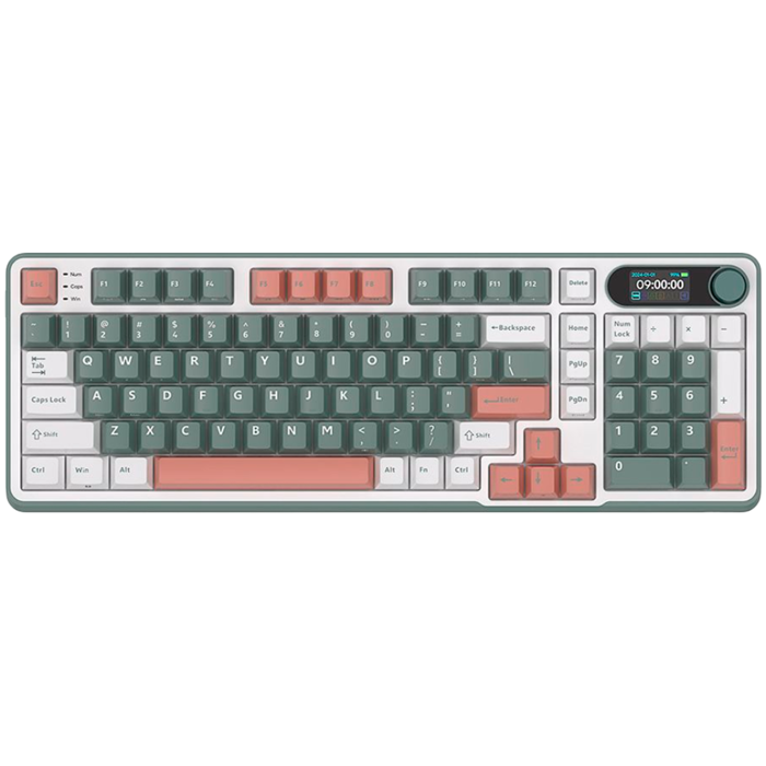 ROYAL KLUDGE RK-S98 Camping Green Gaming Keyboard Chartreuse switch, RK-S98-CAMPGRN-CHTSW-US