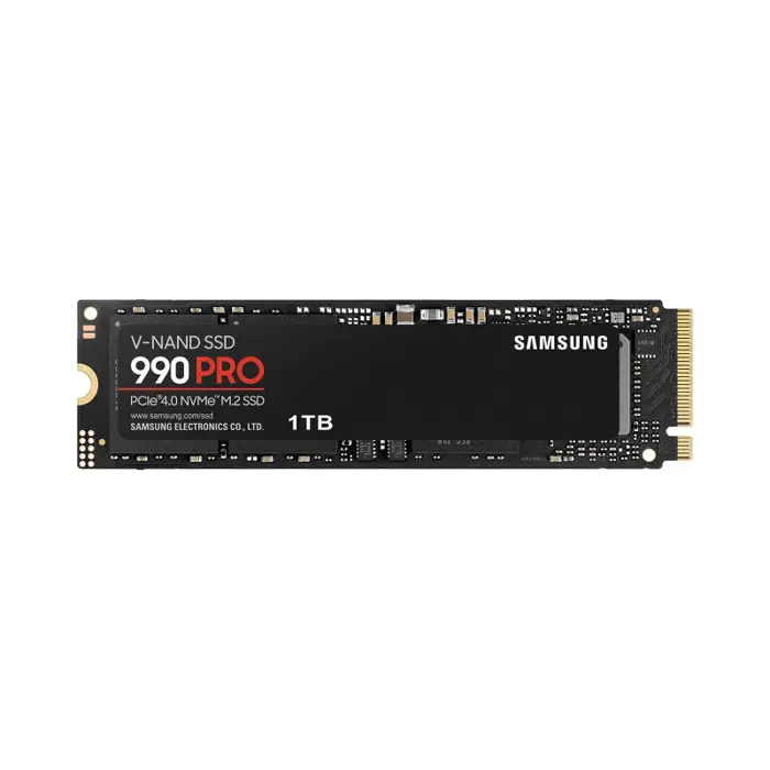Samsung 990 Pro 1TB NVMe PCIe 4.0 M.2 SSD, R/W: 7450/6900 MB/s (MZ-V9P1T0BW)