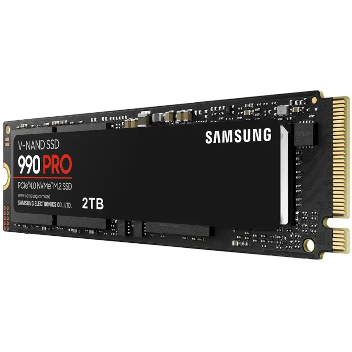 Samsung 990 Pro 2TB NVMe PCIe 4.0 M.2 SSD, R/W: 7450/6900 MB/s, (MZ-V9P2T0BW), 61873