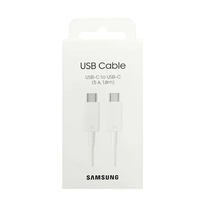 SAMSUNG DATA KABEL DX510JWE Type C-Type C 5A,100W 1.8m, Bijeli