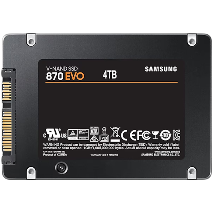 Samsung SSD 870 EVO Series 4TB SATAIII 2.5, r560MB/s, w530MB/s, 6.8mm, Basic Pack