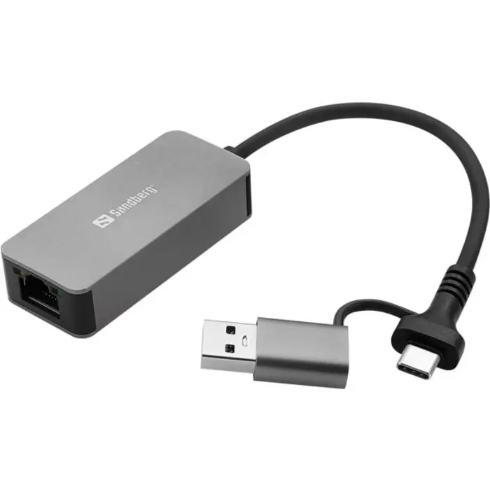Sandberg USB-C A 2.5 GbE RJ45 Adapter, SND-136-68