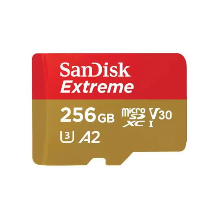 SanDisk Extreme microSD Card - 256GB, SDK-SDSQXAV-256G-GN6