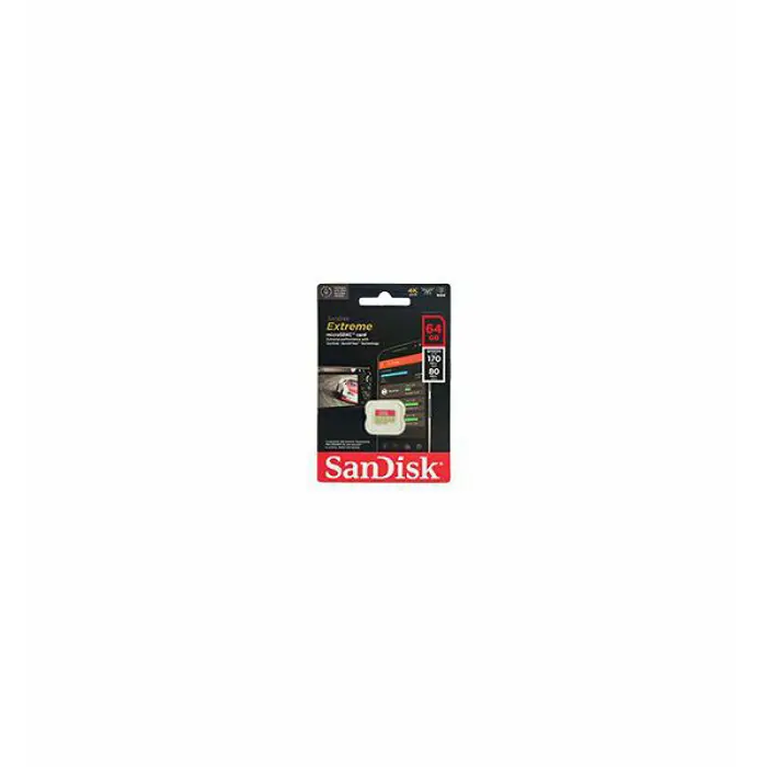 SANDISK MEMORIJSKA KARTICA MicroSDXC™ UHS-I V30 EXTREME 64GB 170MB/s