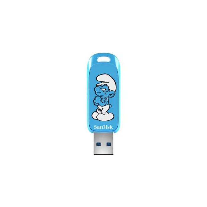 SANDISK Smurfs USB Flash Drive 64GB, SDCZIS-064G-G46