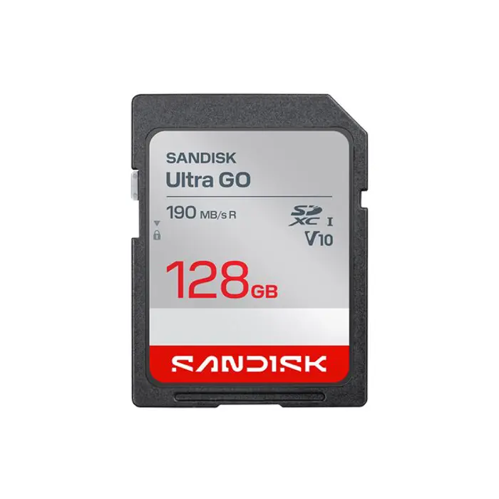 SANDISK Ultra SD UHS-I 128GB SD 190MB/s, SDSDUGN-128G-GN6IN