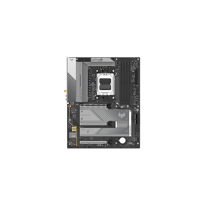SAPPHIRE AMD B850 AM5 NITRO+ Ryzen R9/R7/R5, 4x DDR5 8000MHz, PCIE 5, 1x M.2 Gen5, 2x M.2 Gen4, LAN 2.5 Gbps, WIFI7, USB, ATX, 52123-03-40G