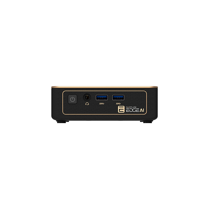 SAPPHIRE EDGE AI 370 BAREBONE WITH WIFI / BT MODULE, VESA MOUNT, POWER ADAPTER AND POWER CORD W/O SSD AND MEMORY, 4H020-02-40G