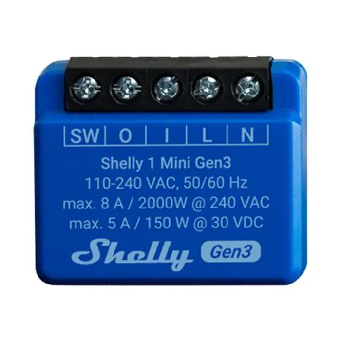 SHELLY 1 Mini Gen3 2-pack Smart Relay, FG3800235261583