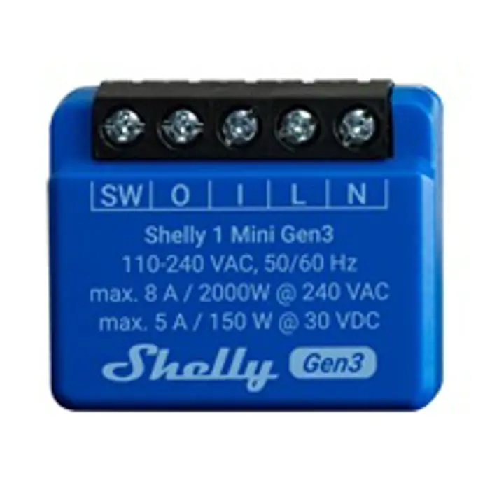 SHELLY 1 Mini Gen3 Smart Relay, FG3800235261576