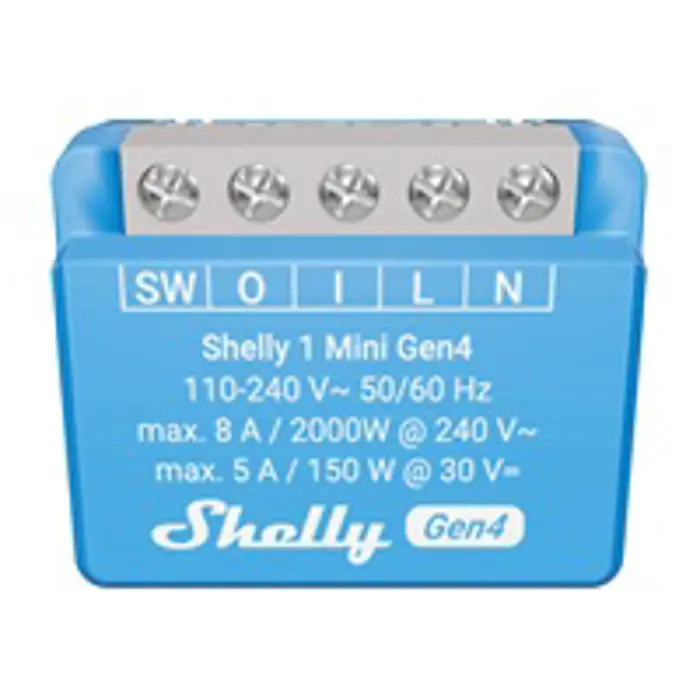 SHELLY 1 Mini Gen4 2-pack Smart Relay, FG3800238070793
