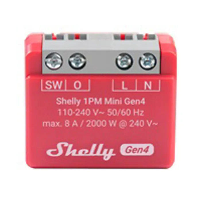 SHELLY 1PM Mini Gen4 2-pack PM Switch, FG3800238070816