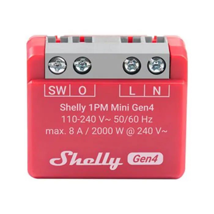 SHELLY 1PM Mini Gen4 2-pack PM Switch, FG3800238070816