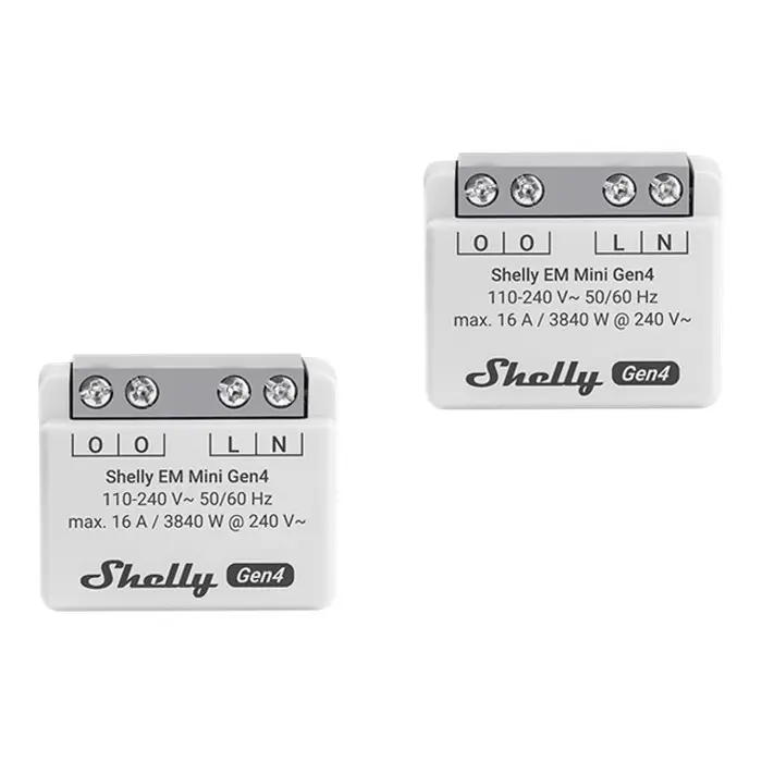 SHELLY EM Mini Gen4 2-pack Energy Meter, FG3800238070830