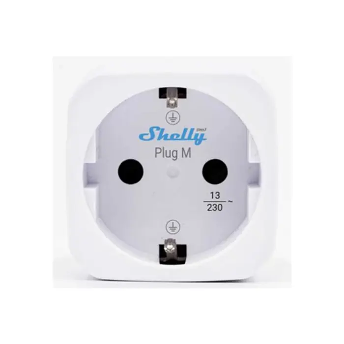 SHELLY Plug M White 2-pack Plug, FG3800238074173
