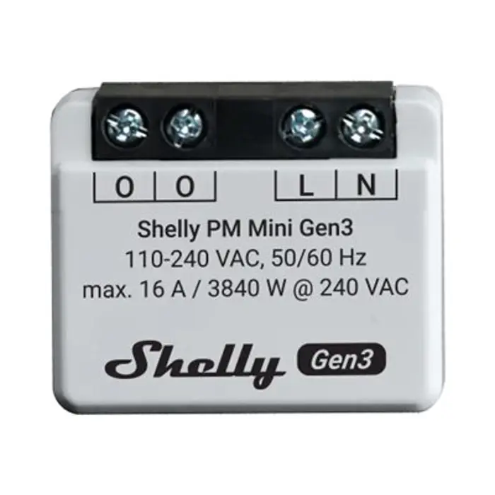 SHELLY PM Mini Gen3 Power Meter, FG3800235261613