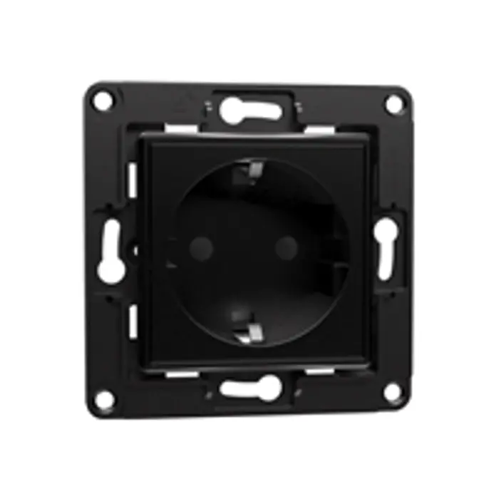 SHELLY Wall Socket EU Black Socket, FG3800235266335