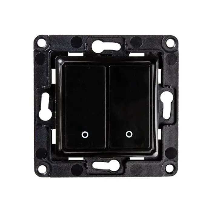 SHELLY Wall Switch 2 Black Switch, FG3800235266182