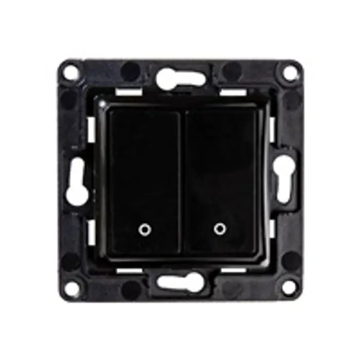 SHELLY Wall Switch 2 Black Switch, FG3800235266182
