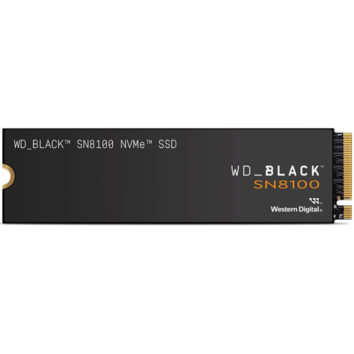 SSD WD Black SN8100 1TB M.2 2280 PCIe Gen5 x4 NVMe, Read/Write: 14900/11000 MBps, IOPS 1600K/2400K, TBW: 600, WDS100T1X0M-00CMT0