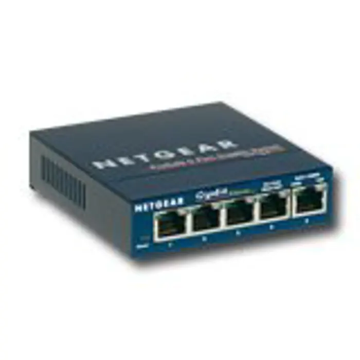 Switch NETGEAR ProSafe Plus GS105 (5 x 1000/100/10Mbps, Desktop, Auto-sensing per port) Retail