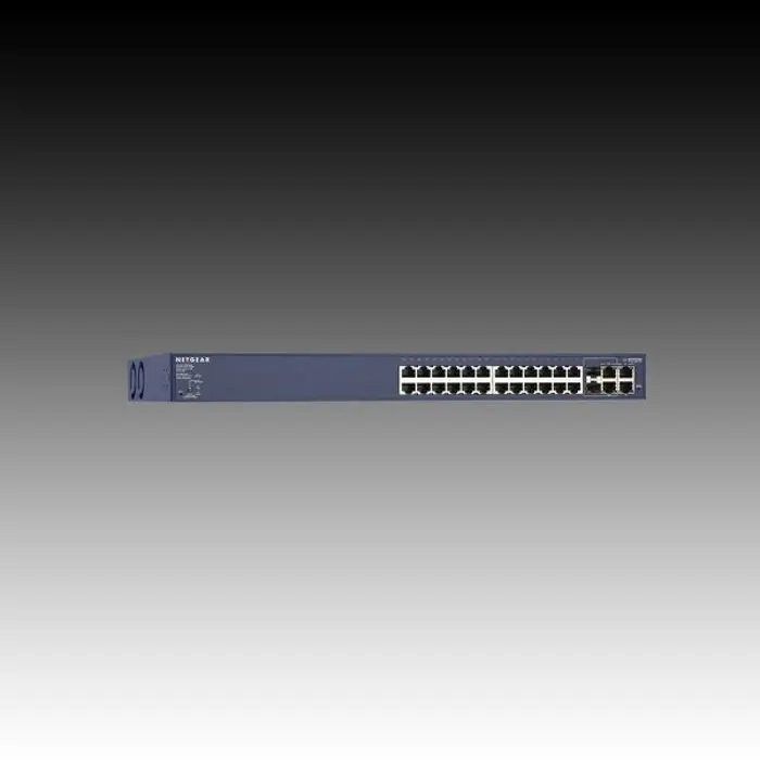 Switch NETGEAR ProSafe Smart 24FE+2GE+2SFP(Combo) support 24 Ports PoE