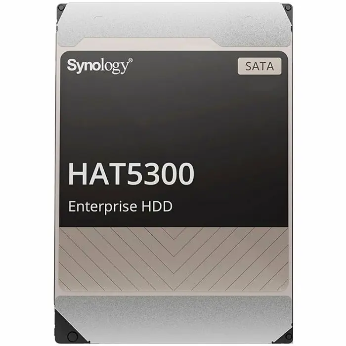 Synology HAT5300-16T 16TB 3.5" Enterprise HDD, 7.200 rpm, Buffer size : 512 MiB, SATA 6 Gb/s, MTTF 2.5M hours, 5 year warranty