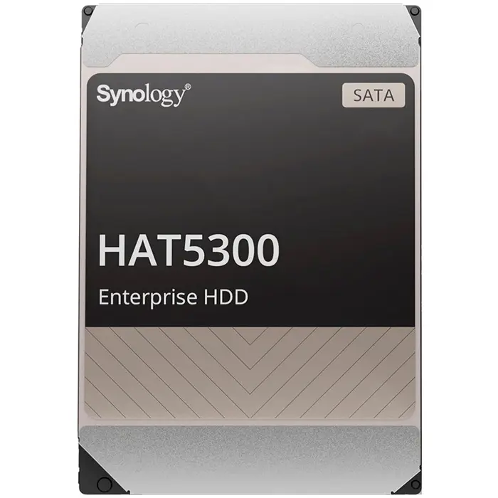 Synology HAT5300-16T 16TB 3.5" Enterprise HDD, 7.200 rpm, Buffer size : 512 MiB, SATA 6 Gb/s, MTTF 2.5M hours, 5 year warranty
