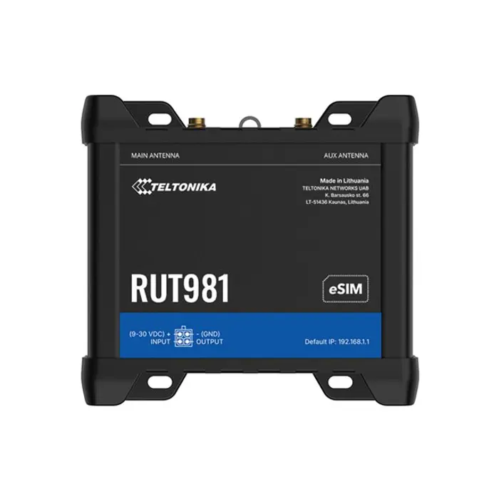 TELTONIKA NETWORKS RUT981 eSIM 4G Router, RUT981000000