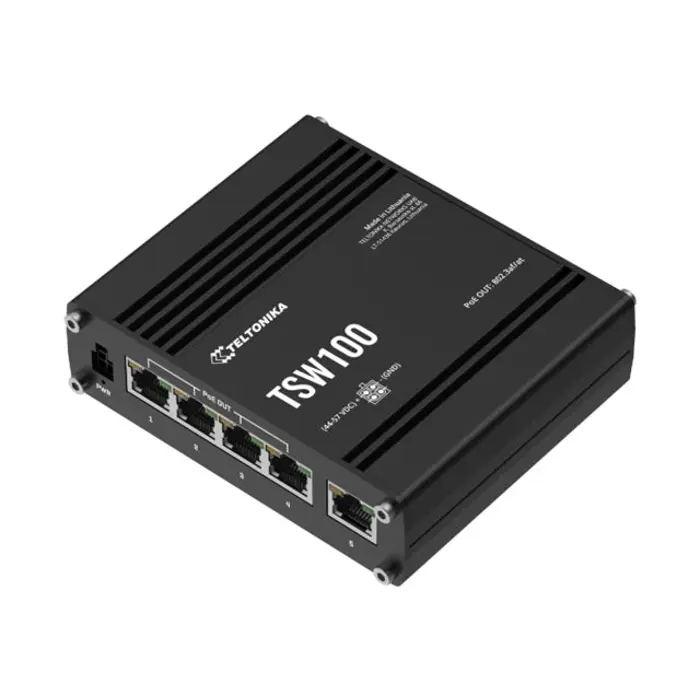 TELTONIKA NETWORKS TSW100 PoE+ Ethernet, TSW100010000