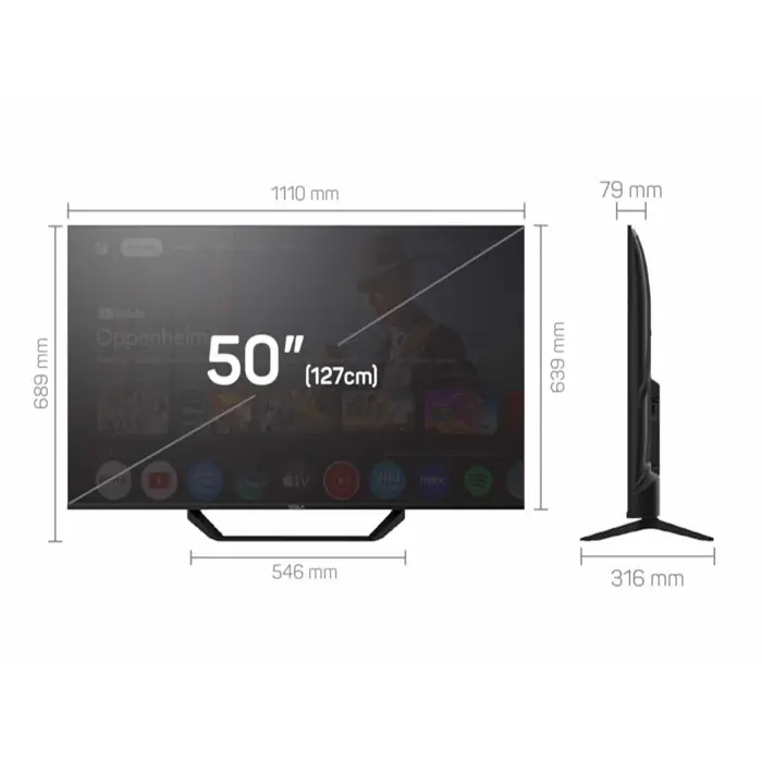 Tesla TV 50E655BUS, 50" GoogleTV, 4K UHD