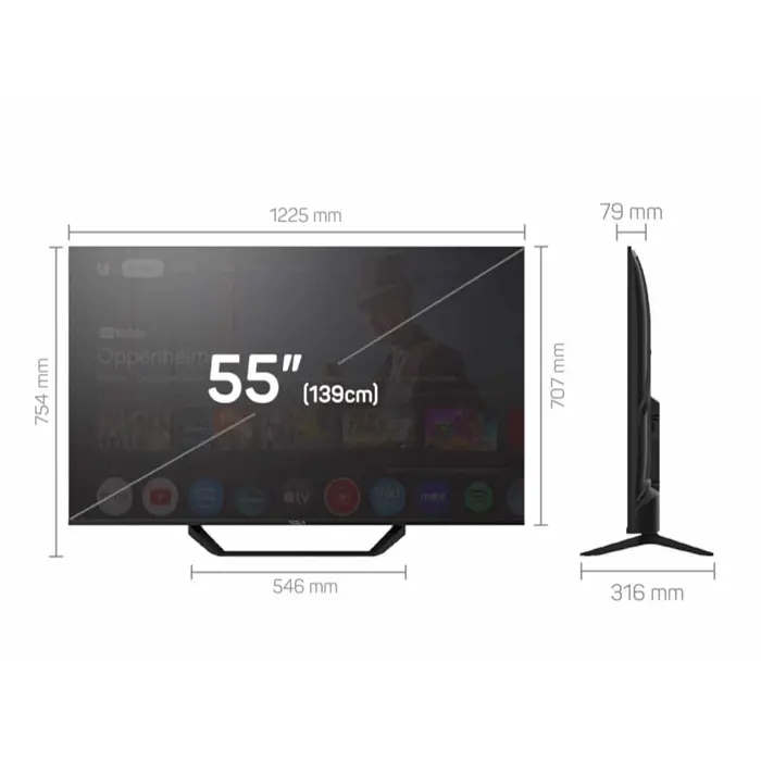 Tesla TV 65E655BUS, 65" GoogleTV, 4K UHD