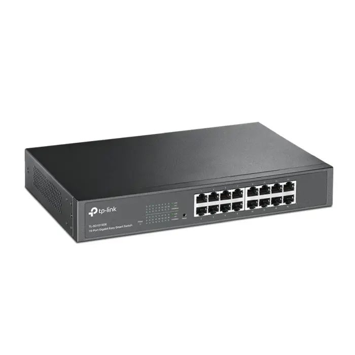 TP-Link 16-port Gigabit Easy Smart preklopnik (Switch), 16×10/100/1000M RJ45 ports, 1U 13", TL-SG1016DE-LS