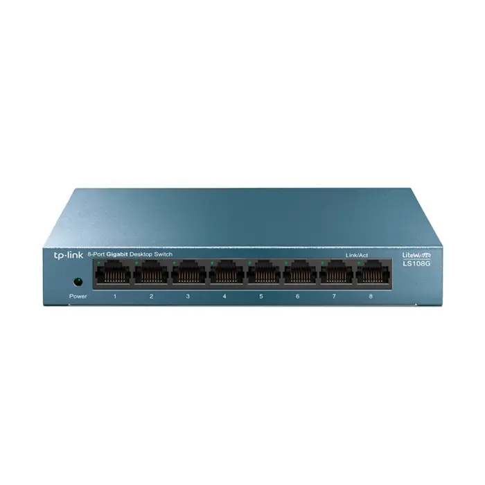 TP-Link 8-Port 10/100/1000Mbps Desktop Network preklopnik (Switch) Auto-Negotiation RJ45, Auto-MDI/MDIX, metalno kučište, LS108G-LS