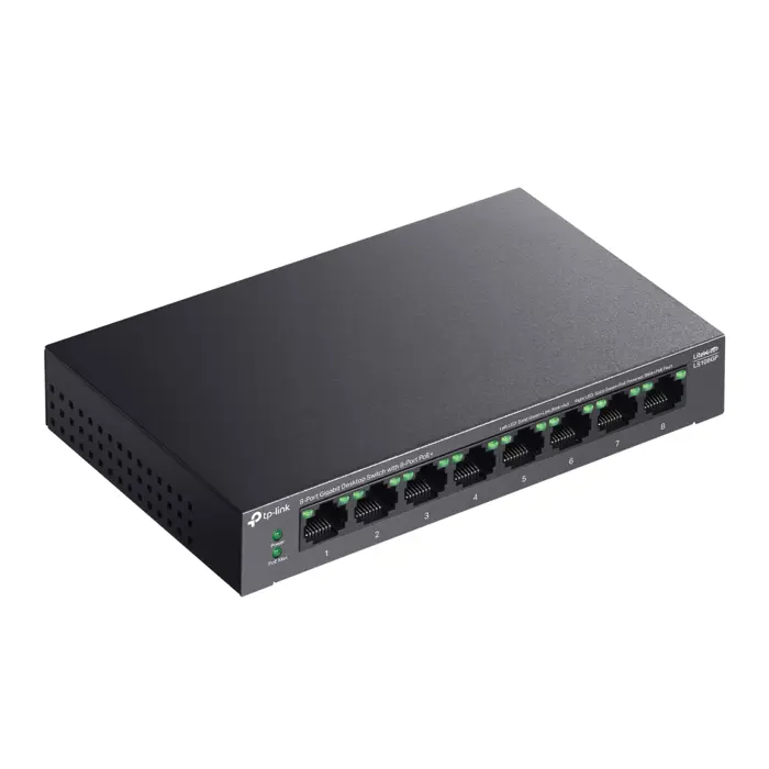 TP-Link 8-Port Gigabit Desktop Switch with 8-Port PoE+ , LS108GP-LS