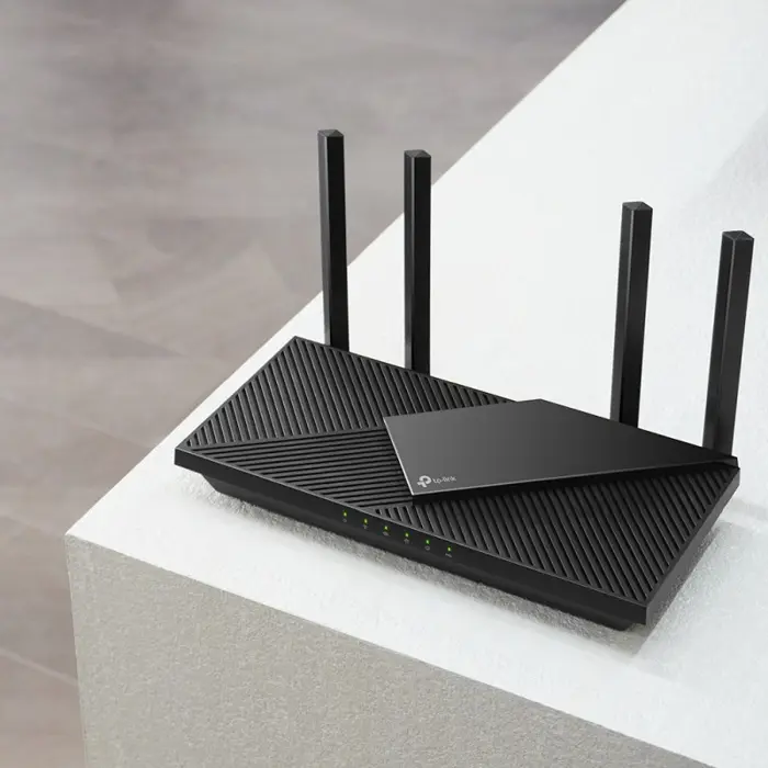 TP-Link AX3000 Archer AX55 Pro bežični usmjerivač (Dual-Band Router Wi-Fi 6) Multi-Gigabit 574 Mbps/2402 Mbps (2.4 GHz/5 GHz) 802.11ax/a/b/g/n/ac, 2× WAN/LAN, 3× Gigabit LAN, USB 3.0, 4×fiksne antene