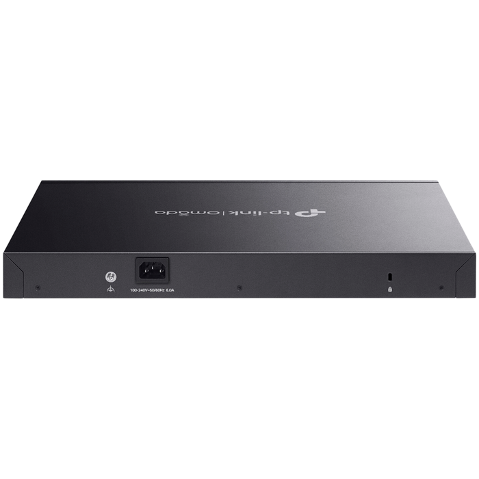 TP-Link ES228GMP Omada 28-Port Gigabit Easy Managed Switch with 24-Port PoE+, 24x Gigabit PoE+ Ports, 2x Gigabit Non-PoE Ports, 2x Gigabit SFP Ports, 384W PoE Power, 1U 19-inch Rack-mountable Steel Ca