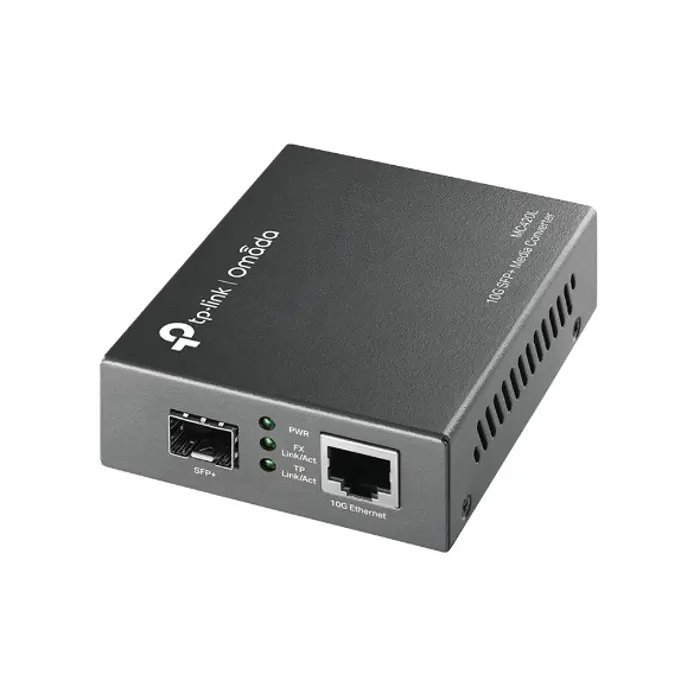 TP-Link Omada 10G Multi-Gigabit SFP Media Converter (1x10GbE, 1xSFP+, MM/SM, 550nm/1310nm, 550m/20km), MC420L