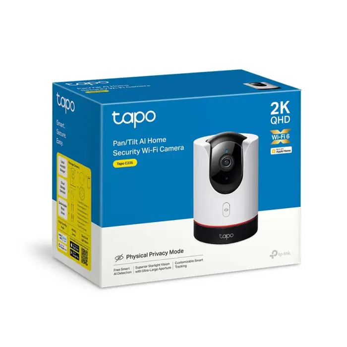 TP-Link Tapo C225 Pan/Tilt AI Home sigurnosna Wi-Fi kamera, Tapo C225-LS