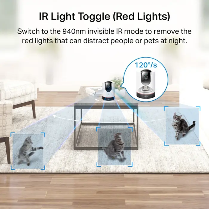 TP-Link Tapo C225 Pan/Tilt AI Home sigurnosna Wi-Fi kamera, Tapo C225-LS