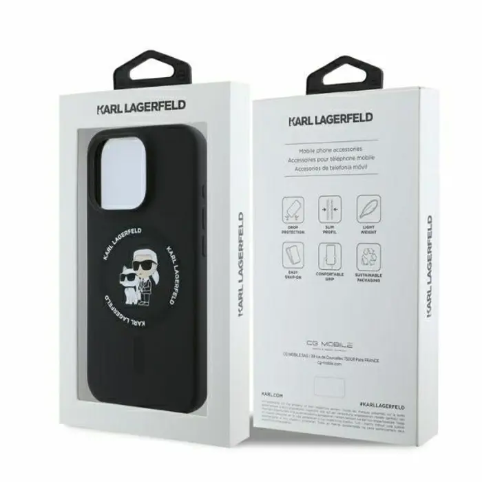 TPU Karl Lagerfeld maska za iPhone 16 Pro Max KLHMP16XSCMKCRHK