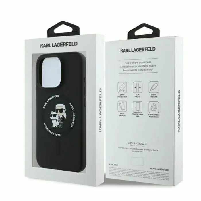 TPU Karl Lagerfeld maska za iPhone 16 Pro Max KLHMP16XSCMKCRHK
